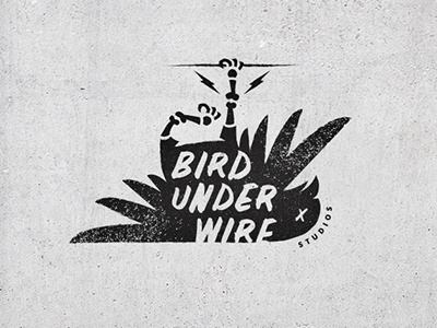 x_x austin bird dead illustration logo mark music production studio texture