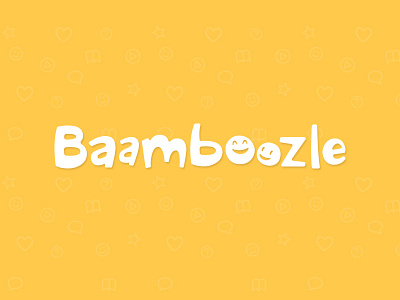 Baamboozle brand education game kids logo mark smile teaching yellow