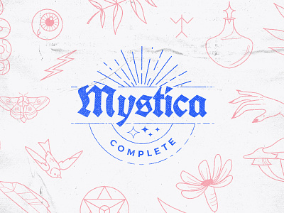 COMPLETE Mystica Collection animals astrology crystals dagger floral icons insects magic mystical natural potions witch