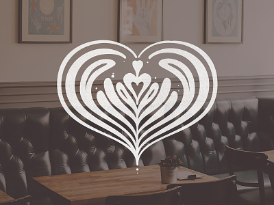 Latte Love T-Shirt cafe coffee free pour graphic heart icon latte logo love t shirt tshirt