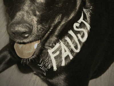 Faust hand drawn photography typography