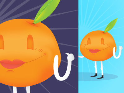 WIP | Orange character illustration orange