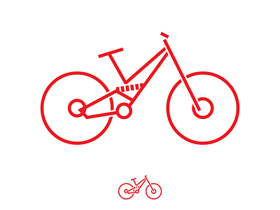 Downhill Bike icon bike downlhill icon illustrator racing