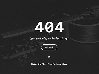 #008 #dailyui 404 - Page