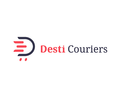 Desti Couriers app brand identity branding courier service logo courier services app logo design courier services wordmark logo creative design design graphic design icon letter logo logo logo icon minimal design modern logo services logo idea typography ui vector