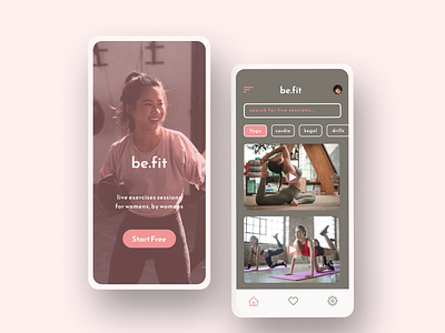 be.fit mobile app design app design creative fitness app feminist app design fitness app design fitness app inspiration minimal app design modern app design ui ui design ui fitness app ui ux ui ux design user interface design ux ux design yoga app design