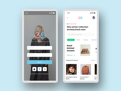 Bania e-com app design