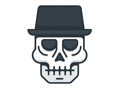 Just a skull in a hat.