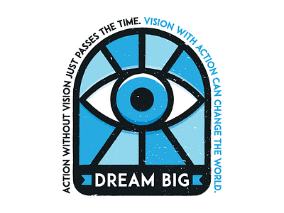 Vision Badge badge badge design blue dream eye graphic icon logo mosaic strokes texture vision