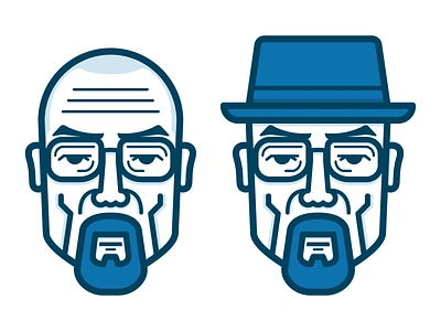 Walter Hartwell White Sr. / Heisenburg amc blue breaking bad character character design cook heisenburg icon meth strokes walter white