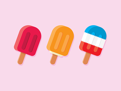 Wow its been hot lately.. Cold treats on my mind :) cold creamsicle graphic heat hot ice pops icon icon design popsicle summer treat yum