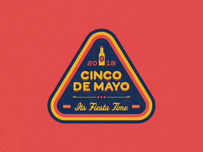 Cinco De Mayo Badge badge badge design beer celebration cinco de mayo drink fiesta logo logo design party texture typography