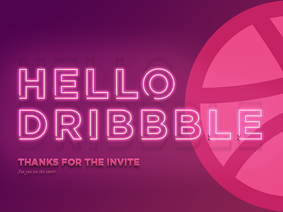 Hello Dribbble debut firstshot