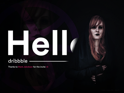 Hell(o) Dribbble! first post first shot firstshot hello mark jakobsen