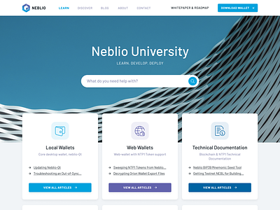 Neblio Knowledgebase concept blockchain crypto cryptocurrency knowledgebase