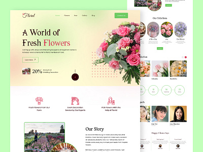 Flower Shop Website Landing Page