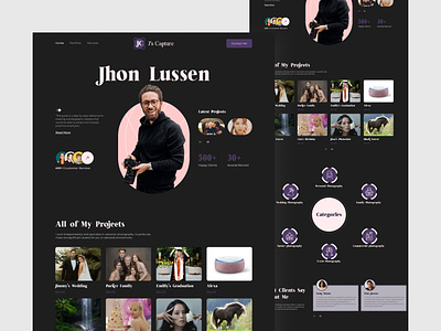 Photographer Portfolio Website Design