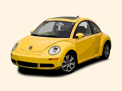 yellow car illustration