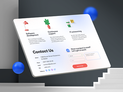 Digital agency - Concept 3d icon agency coding concept development digitalagency figma outsourcing ui webseries