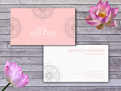 Business card spa business card design print profesionals