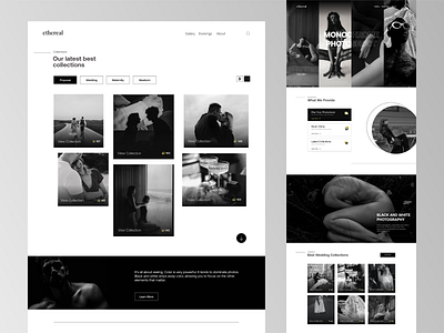 Photography Landing Page | ethereal