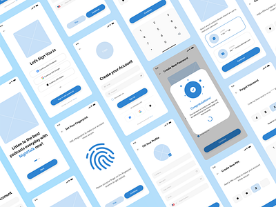 App Wireframe Design | Create Your Account