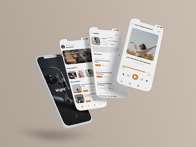 NightTalk Podcast App adobexd appdesign behance branding dailyui dribbblers figma graphic design graphicdesignui logo navbar ui uidesign uiux userexperience userinterface ux vector web webdesign