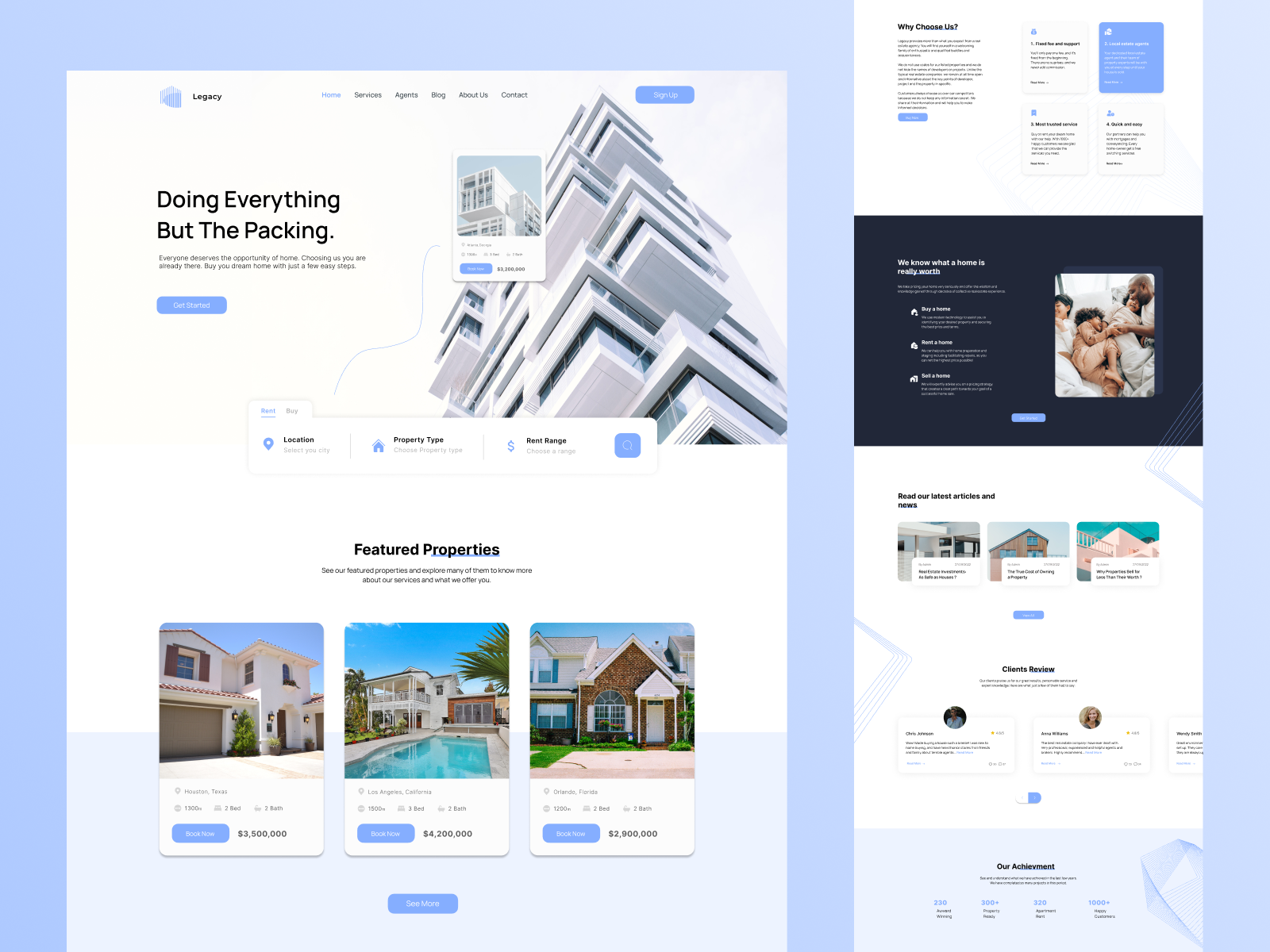 Legacy Real Estate | Landing Page by Magdalena Catleska on Dribbble