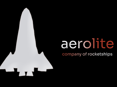 Aerolite logo * company of rocketships * branding design graphic design logo ro typography vector