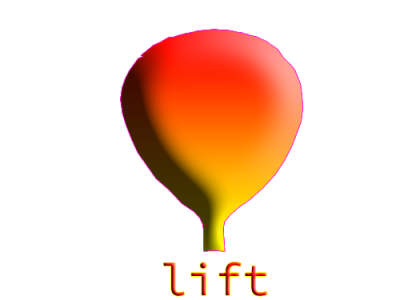 LIFT * hot air ballon logo * branding design draw drawings graphic design logo pentool typography vector