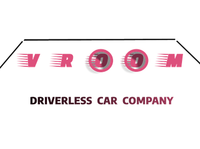 driverless car * vroom * branding design draw graphic design illustration logo typography vector
