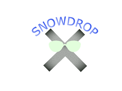 a fun logo named* snowdrop * branding design draw graphic design logo typography vector