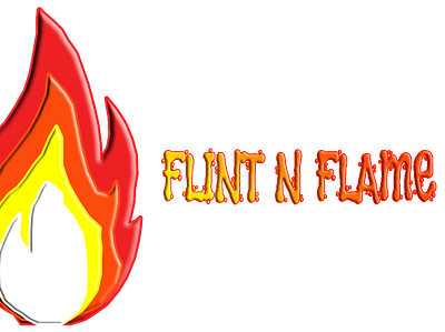 Flame Logo * flint n flame * branding design draw graphic design illustration logo typography vector
