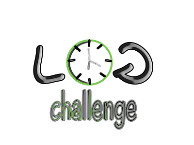 for Daily Logo Challenge it self * logo challenge * branding design draw graphic design illustration logo typography vector