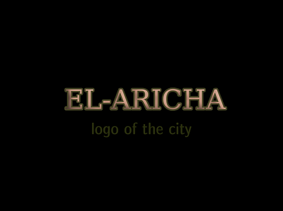 City Logo * el-aricha * branding design draw graphic design illustration logo typography vector