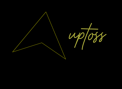 Paper Airplane * uptoss logo * branding design draw graphic design illustration logo typography vector