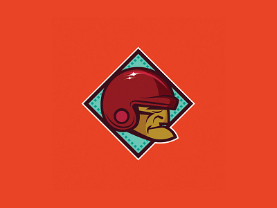 Football colors logo shiny helmet sports team