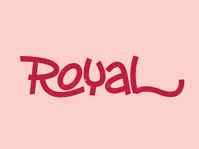 Royal colors letters royal typography