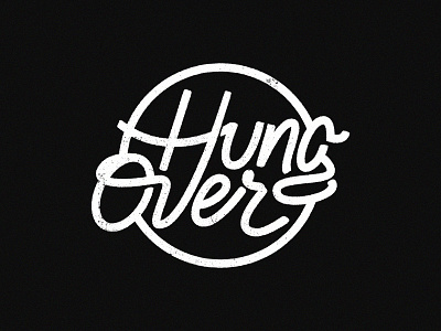 Hungover black white design graphic design handlettering hungover letters logo logotype type typography lettering