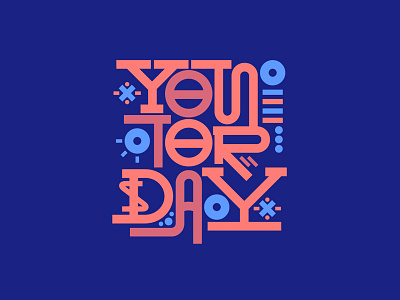 Yesterday colors just do it logo logo design shia labeouf type type design typography yesterday