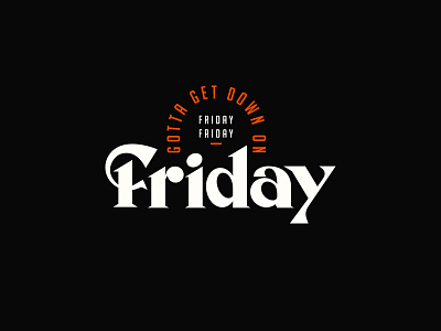 Everybody's looking forward to the weekend... friday friday the 13th halloween letters logotype tgif type typography weekend