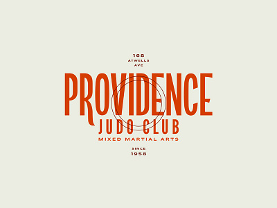 Providence Judo Club 401 club colors judo letters lockup mma providence rhode island ri type typography