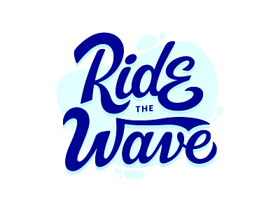 Ride The Wave colors lettering letters logo rhode island ride the wave script typography ui design waves