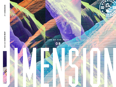 Jam Of The Week | 08 4th dimension colors cudye experimental jam of the week letters straight bangahs syndicate typography ui ui design