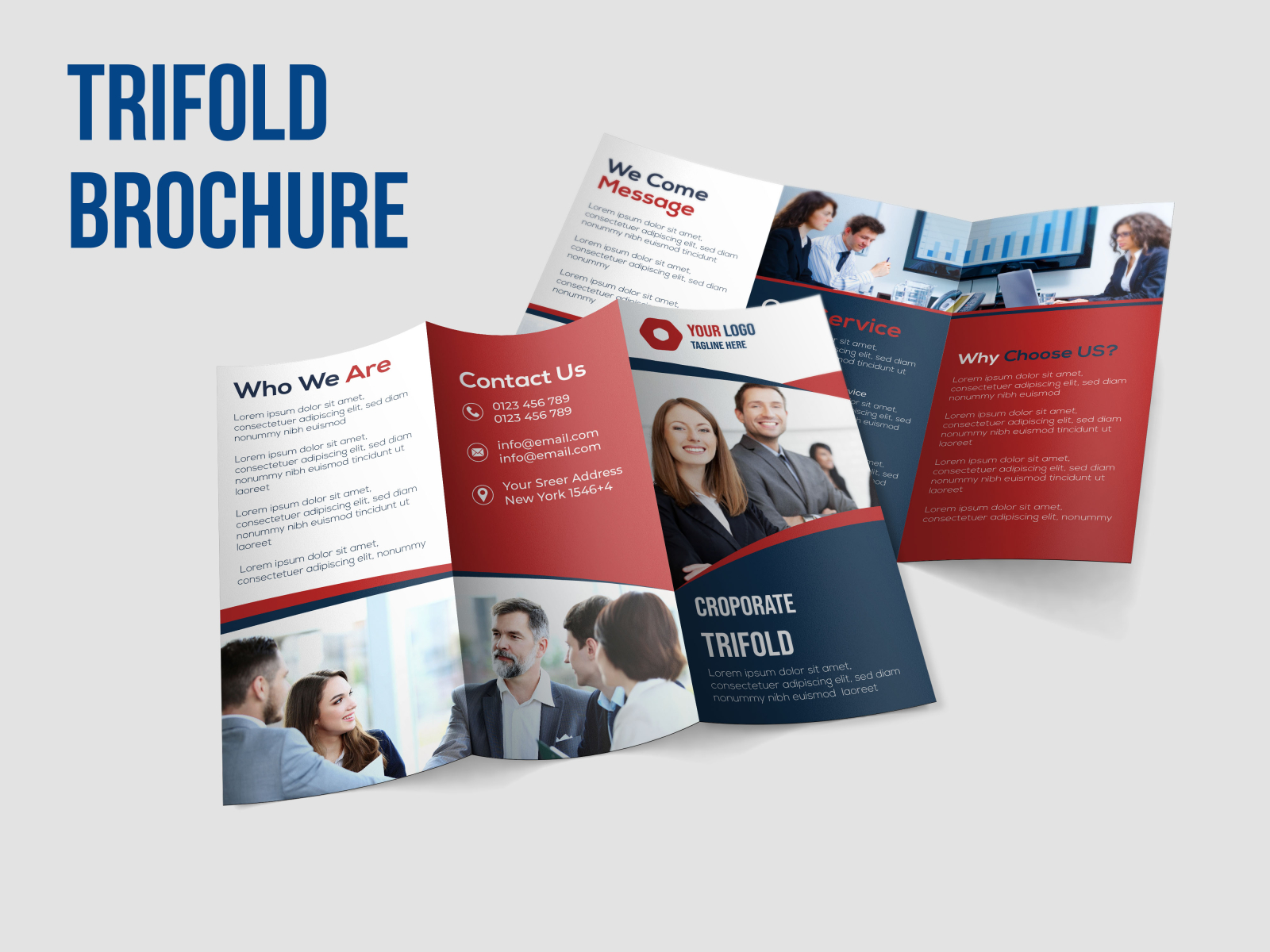 Corporate Trifold Brochure Design By Yeasin Arafat On Dribbble