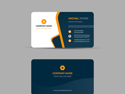 Modern Business Card Design Free Vector minimalist design