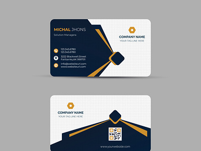 Modern Business Card Design Free Vector