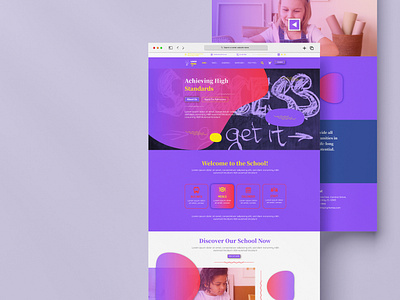 School Admission Landing Page UI/UX Design