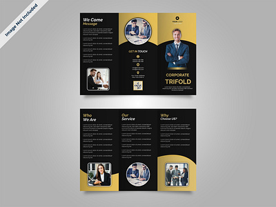 Corporate Trifold Brochure Design Template brochure brochure design business business brochure corporate service brochure trifold brochure design