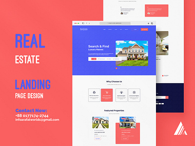 Real Estate Landing Page Design Template